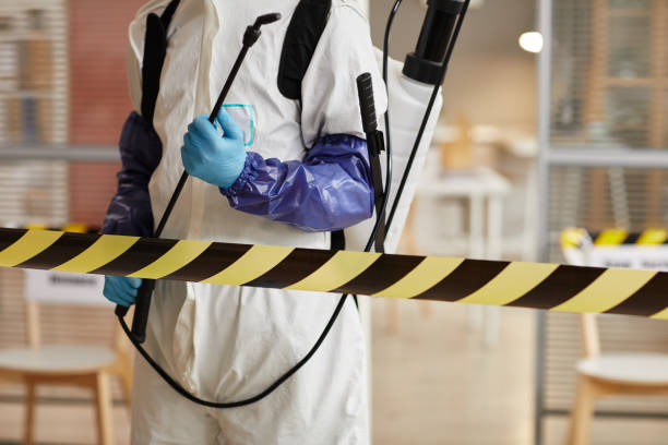 Professional Sewage Cleanup technician working in Spencer, IN